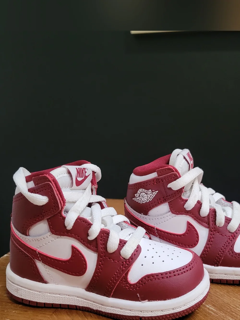 Air Jordan 1 Retro High OG Artisanal Red 5 C White FD1413 160 Toddler in Box